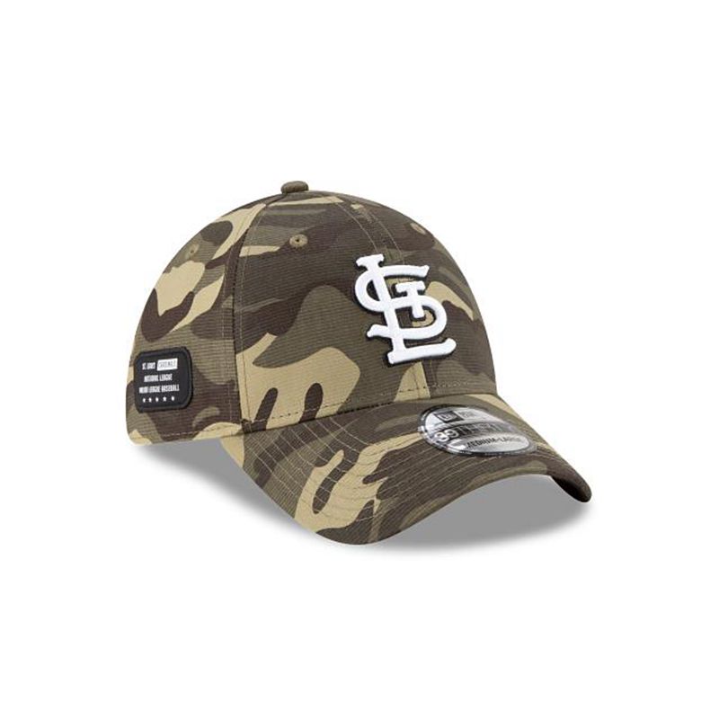 MLB St. Louis Cardinals Armed Forces Weekend 39Thirty Stretch Fit (YWP2345) - Green New Era Caps